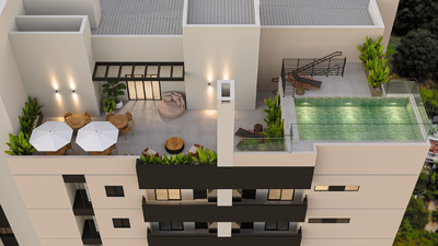 Rooftop com vista panorâmica: um privilégio exclusivo do Holambra Residence 